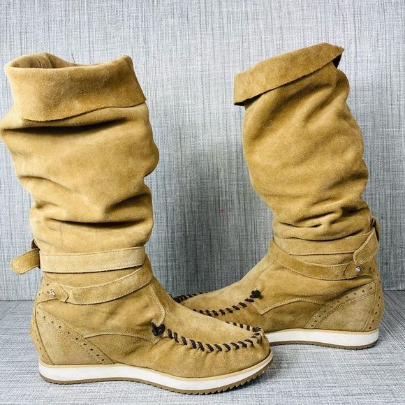Modern Vice Roma Italia Suede Leather Boots 9 - Picture 8 of 9